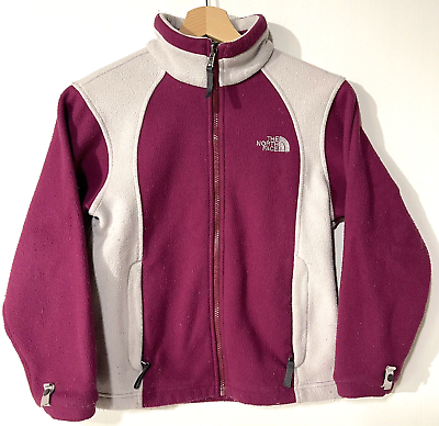 #ad The North Face Fleece Girls Jacket Medium Size Multicolor Zipper $10.61