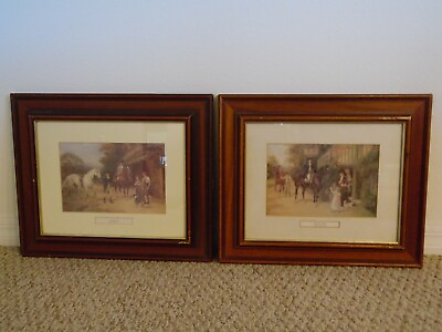 #ad Heywood Hardy Set of 2 Vintage Prints quot;Going for a Gallopquot; amp; quot;The Cast Shoequot; $199.50
