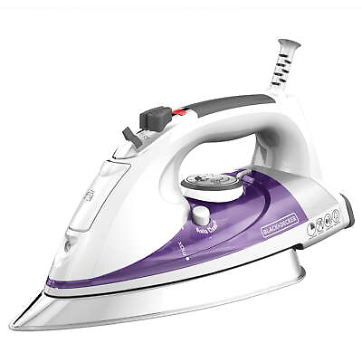 #ad Steam Iron with Stainless Steel Soleplate and Extra Long Cord Purple IR1350S $27.13