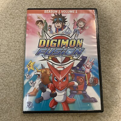 #ad Digimon Fusion Season 1 Volume 1 DVD Set 3 Disc Toei Animation 15 Episodes C $21.38