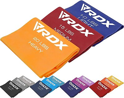 #ad Resistance Bands Set by RDX Long Pull Up Resistance Bands Exercise Bands $8.99