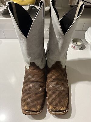 #ad Justin Western Boot Brown Men#x27;s Size 13 $35.00