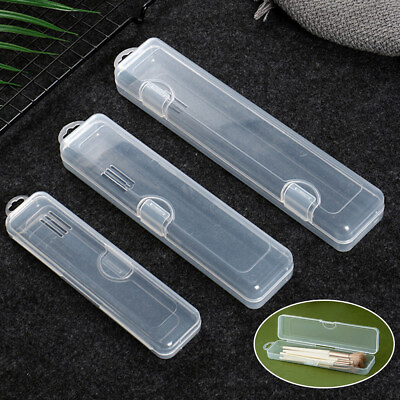 #ad Plastic Clear Storage Case Sturdy Durable Multifunctional Rectangle Storage Box $3.35