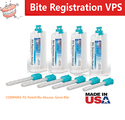 #ad Dental Bite Registration Material VPS Fast Set or Regular Set Mousse like 50ml $49.95