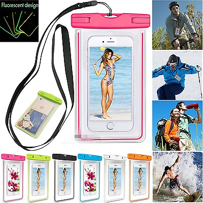 #ad Hot Luminous Glow Waterproof Underwater Pouch Dry Bag Case Cover for Cell Phone $5.15