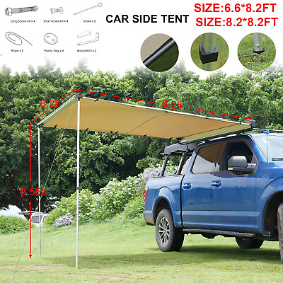 Outdoor Travel Sunshade Large Car Side Awning Rooftop Tent Sun SUV Shade Camping $193.13
