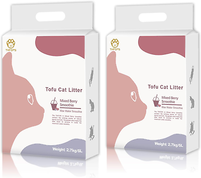 #ad Tofu Cat Litter Flushable 100% Natural and Biodegradable Quick Clumping and D $48.58