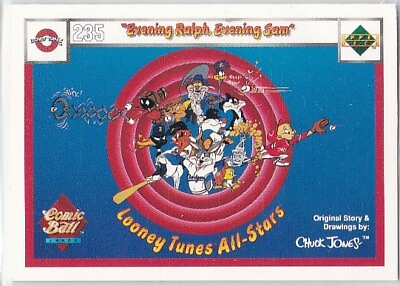 #ad N 1990 Upper Deck Looney Tunes Comic Ball Card #235 250 Evening Ralph Sam $1.99