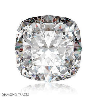 #ad 3.07ct K VS1 Ideal Cut Square Cushion AGI 100% Genuine Diamond 8.23x7.83x5.46mm $18889.31