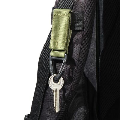 #ad 2pcs Tactical Belt Keeper Key Clip Nylon Webbing Buckle Keychain for Camping Use $7.99