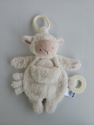#ad bub Plush Cream SHEEP LAMB Comforter Plush. TAGS Sensory AU $35.00