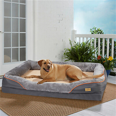 #ad BingoPaw Premium Foam Orthopedic Dog Bed Giant Pet Mat Sofa w Removable Cover $89.99