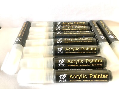 #ad  10 Bold Point Water Based Paint Markers Black Bold Point Black QUALITY 10 $35.00