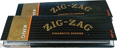 #ad Zig Zag King Size Rolling Papers 2 Packs Of 32 Papers **Free Shipping** $9.99