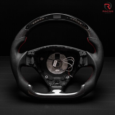 #ad Real carbon fiber Flat LED Steering Wheel for 2008 2019 Maserati GranTurismo GT $749.00