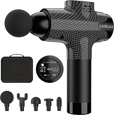 #ad PROFESSIONAL MUSCLE Massage Gun 20 Speed Body Handheld Percussion with 13 Heads $29.99