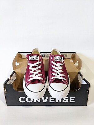 #ad Converse Unisex Chuck Taylor All Star OX Low Top Maroon Sneakers US W 9.5 M 7.5 $65.00