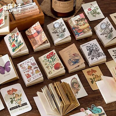 #ad Old Object Card Series Plants Flower Insect Craft Paper Journaling Decor Cards $15.27