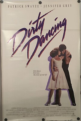 #ad DIRTY DANCING 27 X 40 HIGH QUALITY MOVIE POSTER VERY GOOD CONDITION $86.00