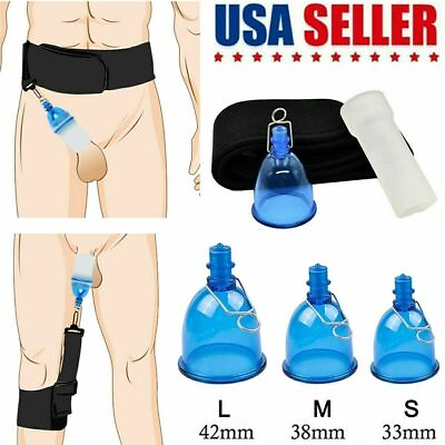 #ad Male Extender Penis Stretcher Enlargement Vacuum Cup Enhancement Hanger Supply $16.97