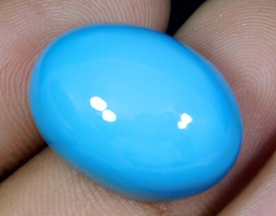 #ad Top Quality 29.65 Ct Natural Blue Turquoise Cabochon Oval Cut Loose Gemstone $14.44