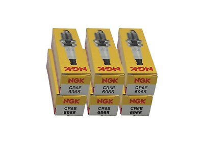 #ad NGK CR6E Spark Plug Set of 6 $37.52