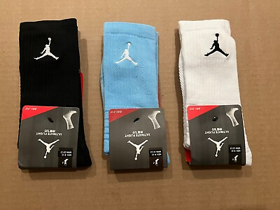 #ad Nike Flight Jordan Jumpman Cushioned DRI FIT Crew Socks. Buy more save more $13.95