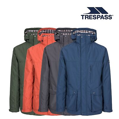 #ad Trespass Mens Waterproof Jacket with Hood Taped Seams XXS XXXL Vauxelly GBP 36.99