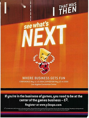#ad 2004 E3 LA Convention Center Video Game Electronic Entertainment Print Ad Poster $9.90
