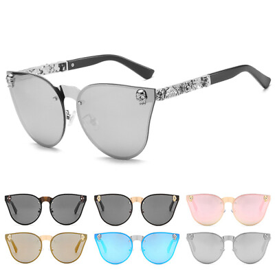 #ad Fashion Retro Cat Eye Sunglasses Trendy Skull Gothic Designer Hipster Glasses $13.99