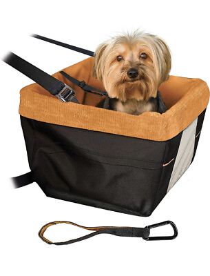 #ad Kurgo Dog 🐶 Car Seat w Seat Belt Orange amp; Black For Small Dogs Up To 30 Lbs. $24.95