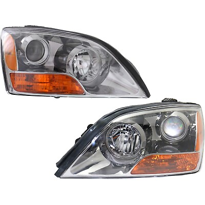 #ad Headlights Driving Head lights Headlamps Set of 2 Driver amp; Passenger Side Pair $190.94