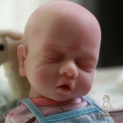 #ad Handmade Silicone Newborn Boy Baby Dolls Sleeping Reborn Baby Dolls Eyes Closed $95.59