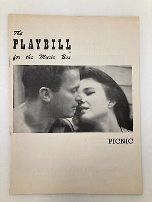 #ad 1953 Playbill The Music Box Ralph Meeker Janice Rule Kim Stanley in Picnic $15.96