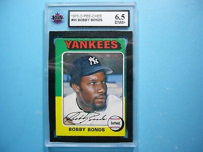 #ad 1975 O PEE CHEE MLB BASEBALL CARD #55 BOBBY BONDS KSA 6.5 EX NM SHARP OPC $69.99