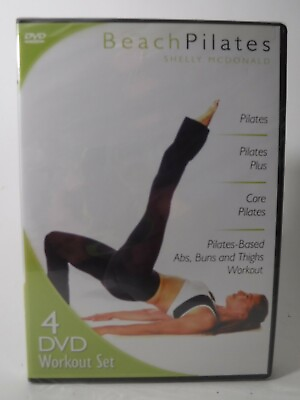 #ad Beach Pilates By Shelly McDonald DVD 2011 4 Disc Set BRAND NEW SHIPS FREE $7.95