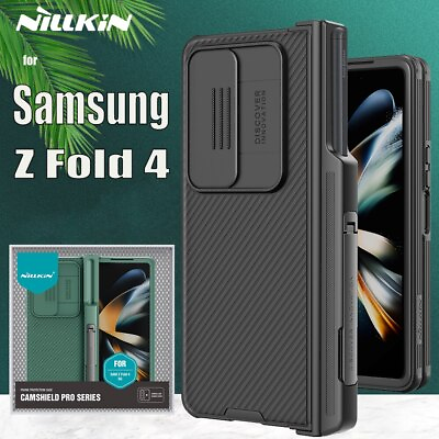#ad NILLKIN Pen Holder Camshield Case For Samsung Galaxy Z Fold5 4 Slide Lens Cover $23.99