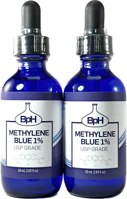 #ad Methylene Blue 1% USP Pharmaceutical Grade Twin Pack: 2 Each 50 mL Blue $75.29