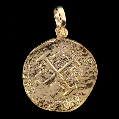#ad Atocha Sunken Treasure Jewelry Lima 8 Escudo Gold Coin Pendant $59.95