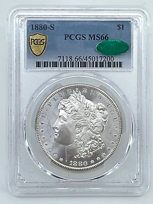 #ad 1880 S PCGS MS 66 Morgan Silver Dollar $739.00