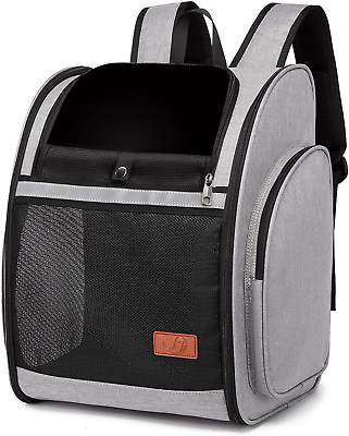 #ad Cat Carrier Backpacks Small Dog Puppy Large Cat Carrying Backpack up to 22Lbs $43.47