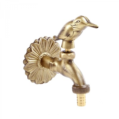 #ad Outdoor Faucet Bird Shaped Spigot Solid Brass Antique Finish Renovators Supply $43.69
