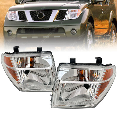 #ad Pair Headlights For 05 08 Nissan Frontier Headlamps Head Lamps 05 07 Pathfinder $99.29