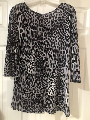 #ad Cynthia amp; Rowley 3 4 sleeve Sleeves Round Neck Women Top M $9.99