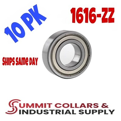 #ad Ball Bearing 1616 ZZ Shielded high quality 1 2quot;x1 1 8quot;x3 8quot; 10pk $13.39