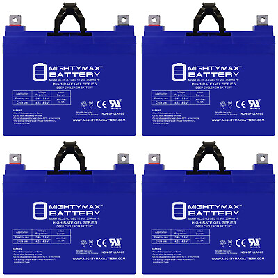 #ad Mighty Max 12V 35AH GEL NB Battery Replaces Tripp Lite SMART 3000NET UPS 4Pack $329.99