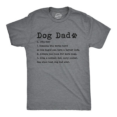 #ad Mens Dog Dad Definition Tshirt Funny Fathers Day Pet Puppy Animal Lover Graphic $6.80