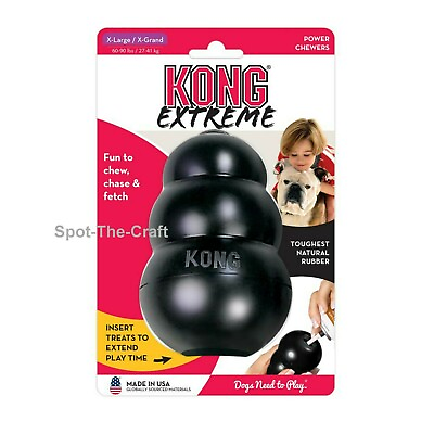 Kong Extreme Extra Large Dog Chew Toy Black XL $18.99