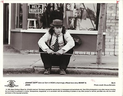 #ad Johnny Depp Benny And Joon 1993 Mgm Black And White Publicity 8x10 PHOTO PRINT $7.98