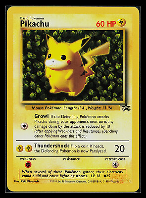 #ad Pokemon Card Pikachu Ivy WoTC Black Star Promo #1 $7.99